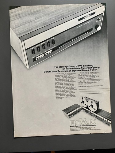 1973 revox sintonizzatore - 1973,