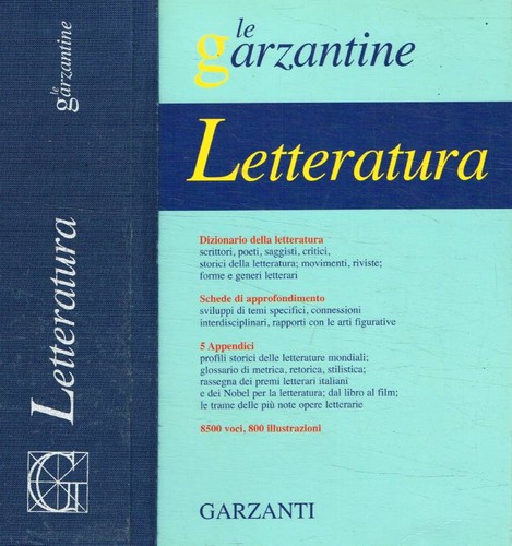 Garzantine letteratura - garzantine.,