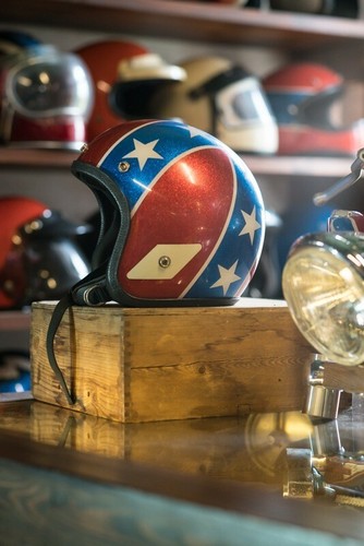 Casco jet vintage harley - jet,