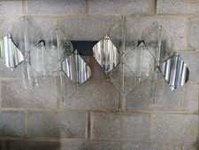 Vintage 1970s glassware lights