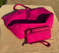 Mandarina Duck coordinato Borsa e Portafogli Donna Fucsia
