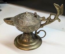 Lampada a olio in ottone