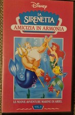 LA SIRENETTA AMICIZIA IN ARMONIA - VIDEOCASSETTA VHS WALT DISNEY