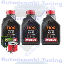 Kit Tagliando Olio Motul 7100 10W50 + Filtro Per Honda CB550 Nighthawk 1982>1983