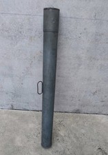 Antico Tubo Portacanne da Pesca (Porta disegni) anni '30/40 in metallo 111x10