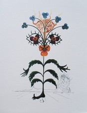 Salvador DALI : La pensée, LITHOGRAPHIE signée, 800ex, 1979