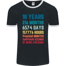 T-Shirt Ringer Per Uomo 18
