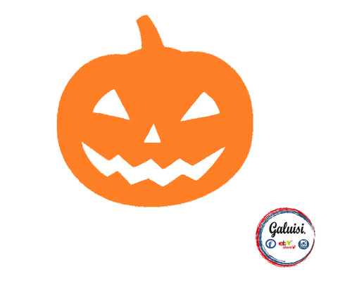 Adesivo zucca halloween - adesivo,