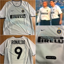 Maglia Shirt Trikot Camiseta Fc Inter Milan Nike away 2001/02 Ronaldo Originale
