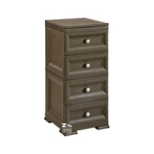 CASSETTIERA OMNIMODUS 4 CASSETTI Cm 40 X 43 X 85,5 h COLORE WENGE' UFFICIO CASA 