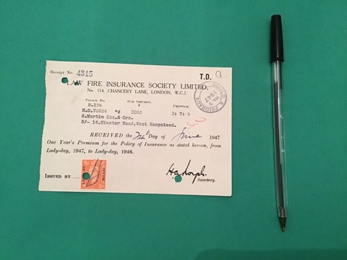 Las fire insurance society ltd - las,