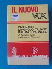 Dizionario Spagnolo Italiano Vox Zanichelli 1998