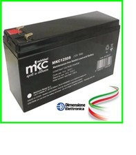 BATTERIA 12V 5ah PIOMBO VLRA lampada emergenza led 12 volt 5 ampere ups battery