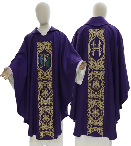 Casula gotica viola - gotica, stola