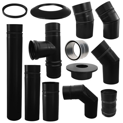 Tubo stufa pellet nero - stufa,