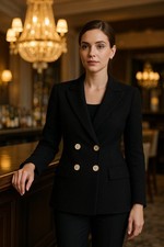 Blazer doppiopetto CHANEL nero