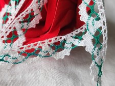 Pizzo vintage bicolore - bicolore, verde