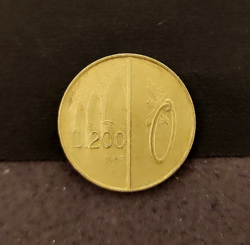 Moneta 200 lire - moneta,