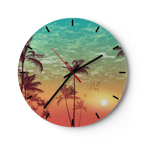 Orologio parete vetro - orologio, da