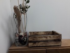 SET 3 Cassette casse della frutta in legno nuove fiammate 50x30x18 peso 2 kg