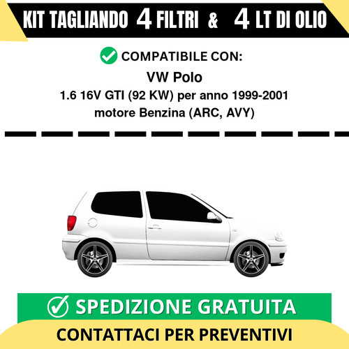 Tagliando per polo 6 16v - per, vw