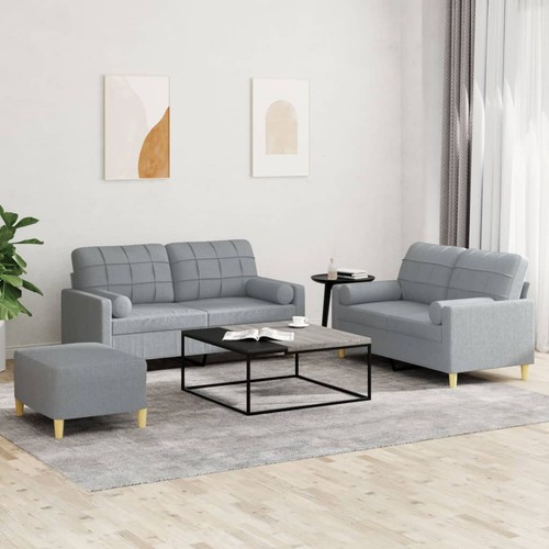 Vidaxl set divani con - 3, pz