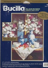 Lunaria e Pizzo Bucilla 42069 Kit Punto Croce Contato Prestampato Facile Rapido