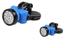 TORCIA FRONTALE LAMPADA 12 LED RICARICABILE CAPEGGIO PESCA LUCE EMERGENZA