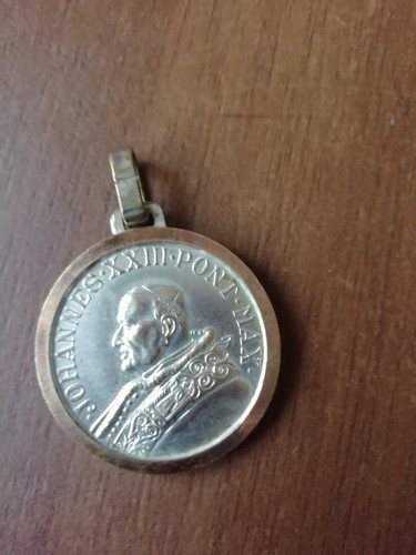 Medaglietta bifacciale papa - medaglietta,