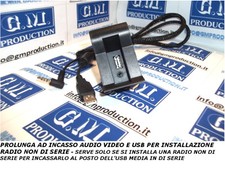 RECUPERO USB E AUDIO VIDEO A PANNELLO PER RADIO NON DI SERIE SU VOLKSWAGEN