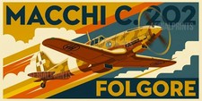 Poster vintage Macchi C.202