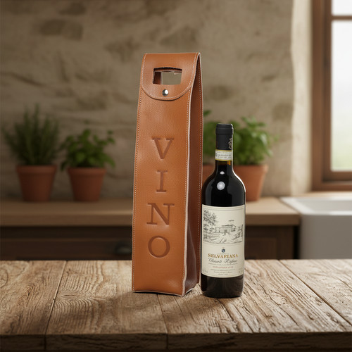 Portavino pelle di - pelle,