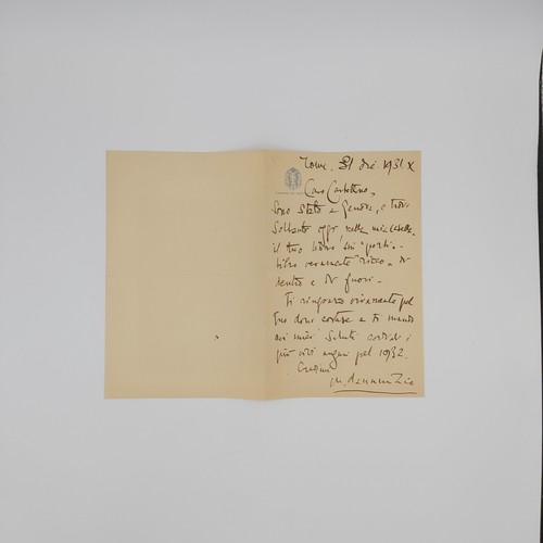 Mario annunzio lettera - d'annunzio,