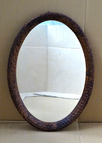 Specchiera ovale con - specchiera,