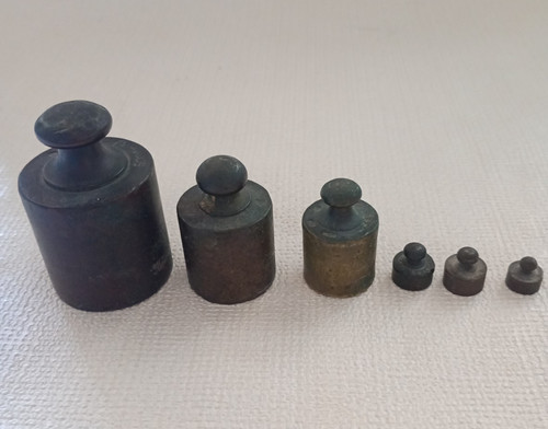 Pesi ottone antichi per - pesi, in