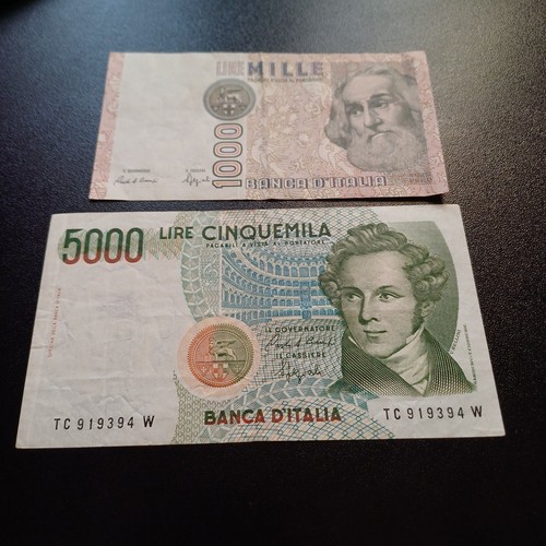 Vecchie banconote italiane - vecchie,