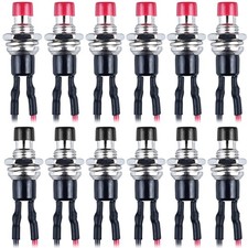 12pcs 7mm Mini Pulsante