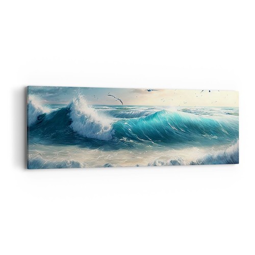 Quadro tela 90x30cm mare - quadro,