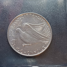 Moneta 100 Lire Vaticano Paolo VI 1966 Originali Lotto 826