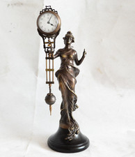 Orologio cinese meraviglioso attraente statua in rame Belle Swing Machine