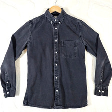 Zara camicia denim nero lavato