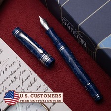 Nettuno - Superba Sapphire LE 67/88 Finitura Rutenio Celluloide - Pennino F 14K