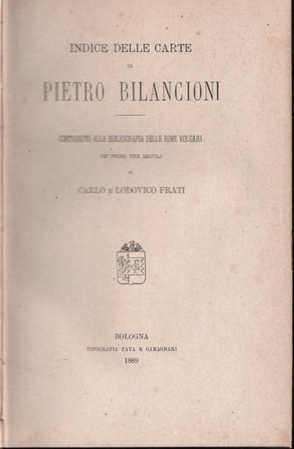 Frati indice delle carte di - indice,