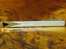 925 Argento Sterling Spilla per Cravatta con Onice Ricoperto / Vero / 9,8g