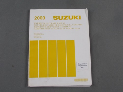 Suzuki 2000 garanzia piatto - suzuki,