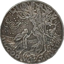 Medaglia incisa albero