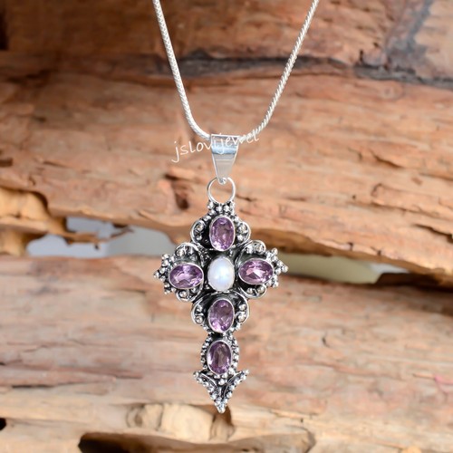 Oval cut amethyst moonstone - amethyst,