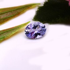 VVS 0,96 Cts Tanzanite Naturale Taglio Ovale 7,48mm 5,53mm Non Trattata Pietra Preziosa Perfetta