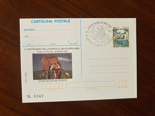 1995 teramo cartolina postale - 1995,