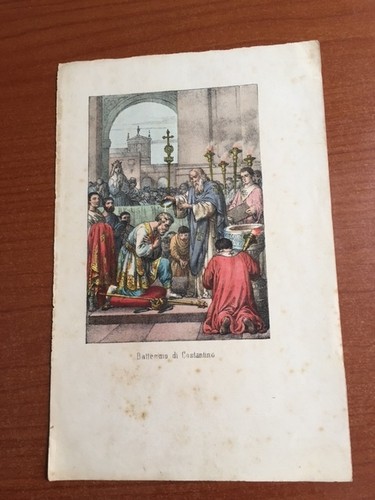Tavola incisione acquarellata - tavola,